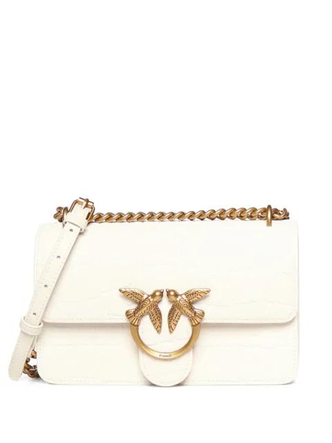 small croc-effect cross body bag by PINKO