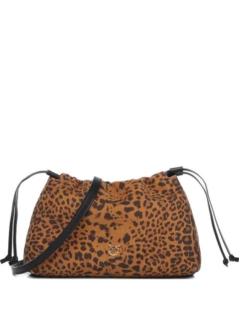 small leopard print clutch bag by PINKO