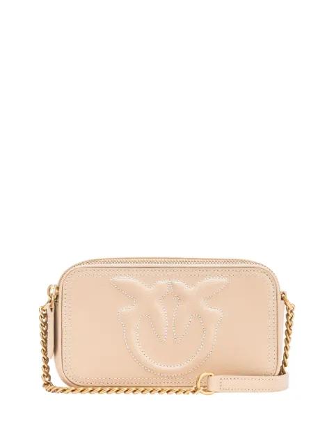 small logo-embossed cross body bag by PINKO