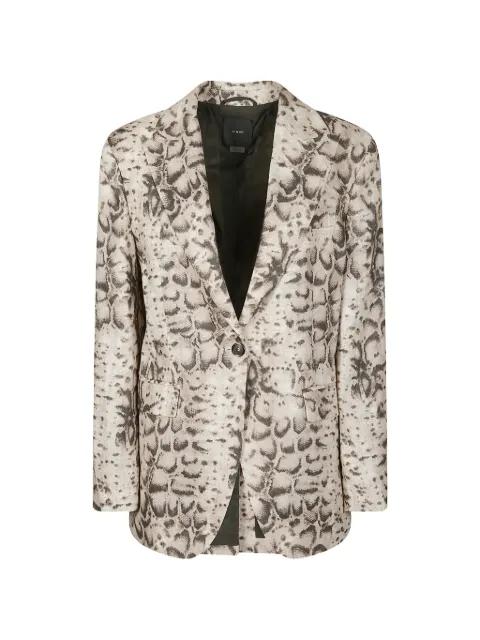 snake-print blazer by PINKO