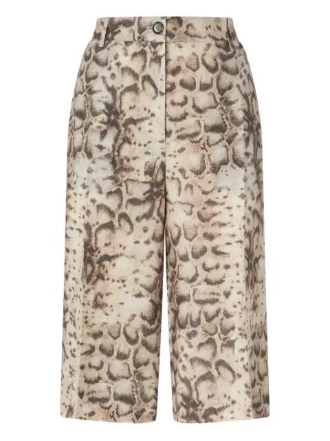 snake-print shorts by PINKO