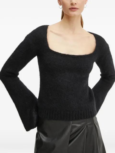 square-neck flared-sleeves sweater by PINKO