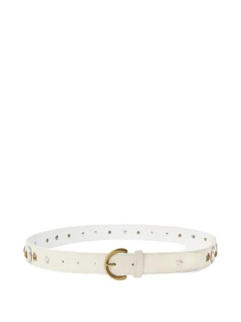 star-studded leather belt by PINKO