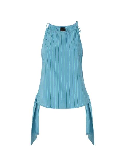 striped halterneck top by PINKO