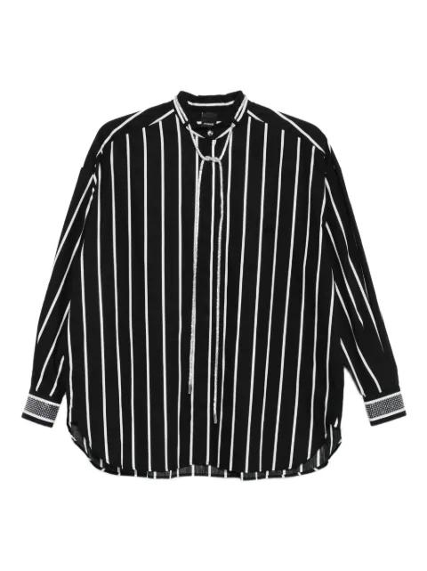 striped lace shirt by PINKO