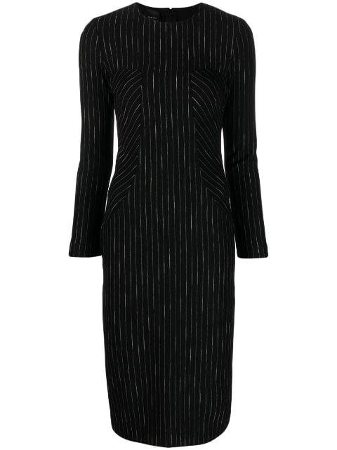 striped midi dress by PINKO