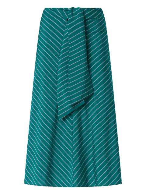 striped-pattern A-line skirt by PINKO