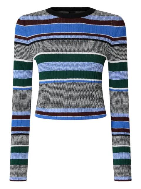 striped ribbed top by PINKO