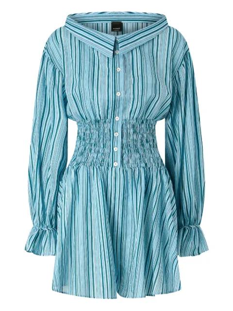 striped shirred jumpsuit by PINKO