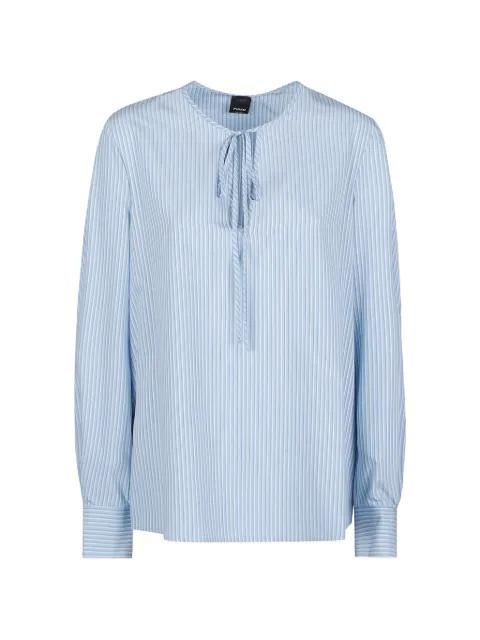 striped tie-fastening blouse by PINKO