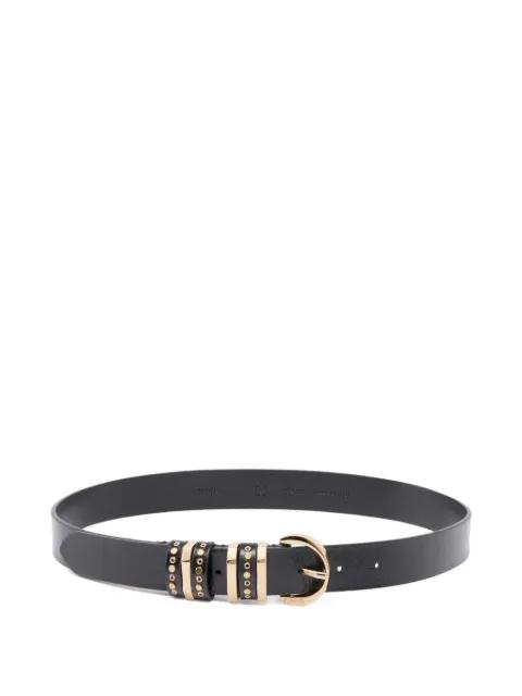 studded buckle leather belt by PINKO