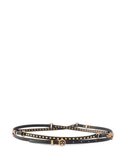 studded leather belt by PINKO