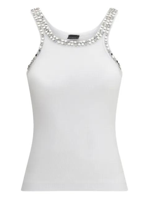studded ribbed vest by PINKO