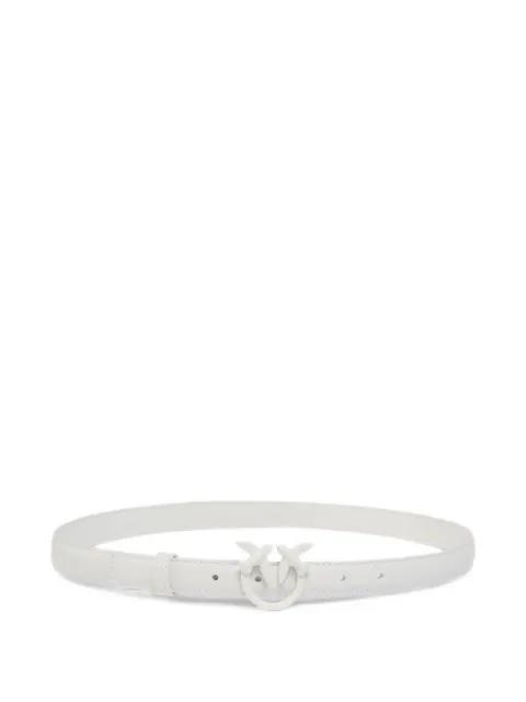thin colour-block Love Birds leather belt by PINKO