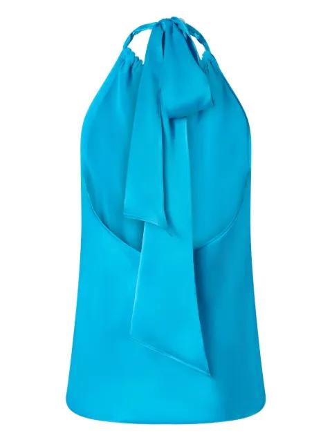 tie-neck halter blouse by PINKO