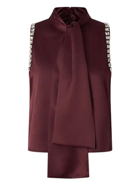 tie-neck satin blouse by PINKO