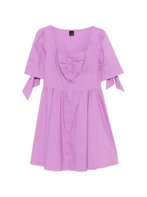 tie-sleeve button dress by PINKO