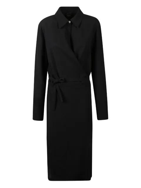tie-waist shirt midi dress by PINKO