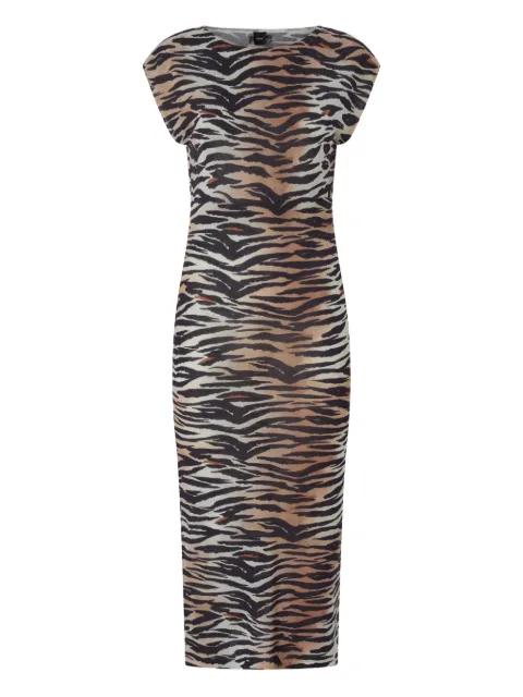 tiger-print dress by PINKO