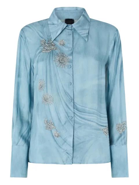 trompe l'oeil-print shirt by PINKO