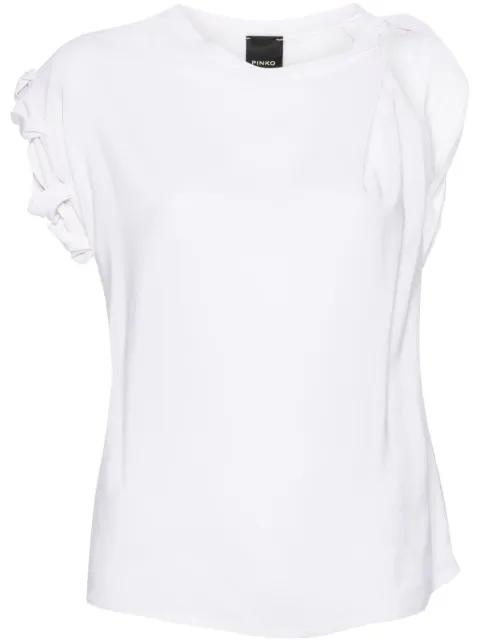 twist-detail sleeveless blouse by PINKO