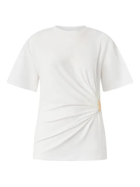 twisted-detail T-shirt by PINKO
