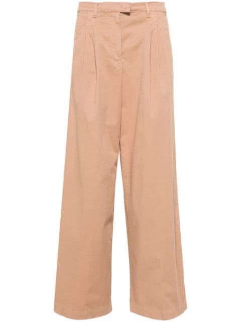 wide-leg cotton trousers by PINKO