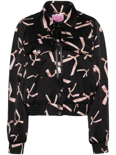 x Patrick McDowell printed bomber jacket by PINKO