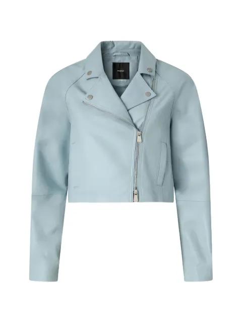 zip leather jacket by PINKO
