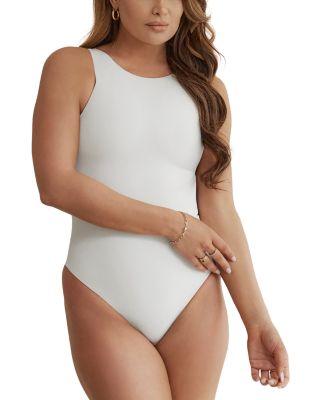 High Neck Hourglass Shapewear Thong Bodysuit by PINSY