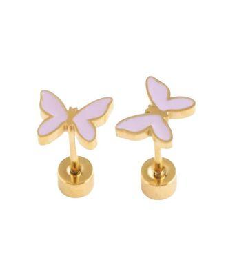 Girl's Enamel Butterfly Earring by PIP POP