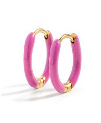 Girl's Enamel Hoop Earring by PIP POP