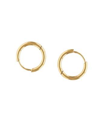 Girl's Endless Hoop Thin Gold Earring by PIP POP