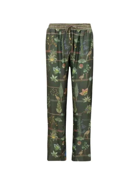floral drawstring trousers by PIP STUDIO