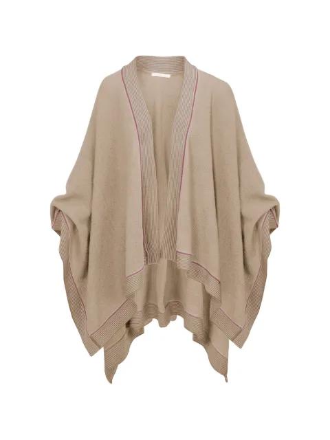striped open-front cape by PIP STUDIO
