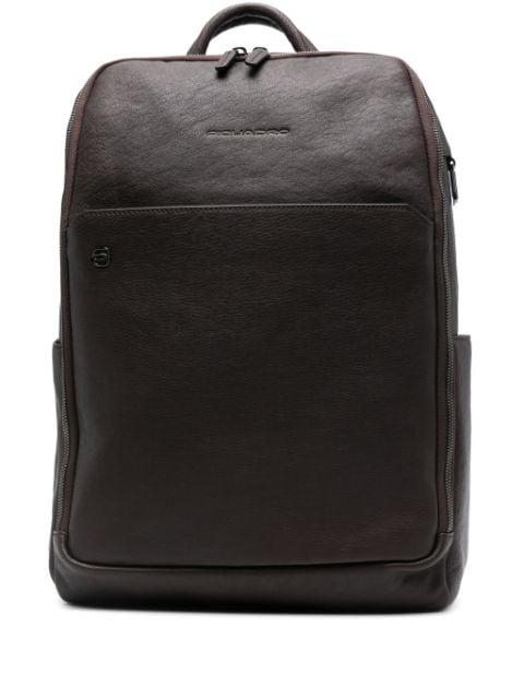 15.6" leather laptop backpack by PIQUADRO