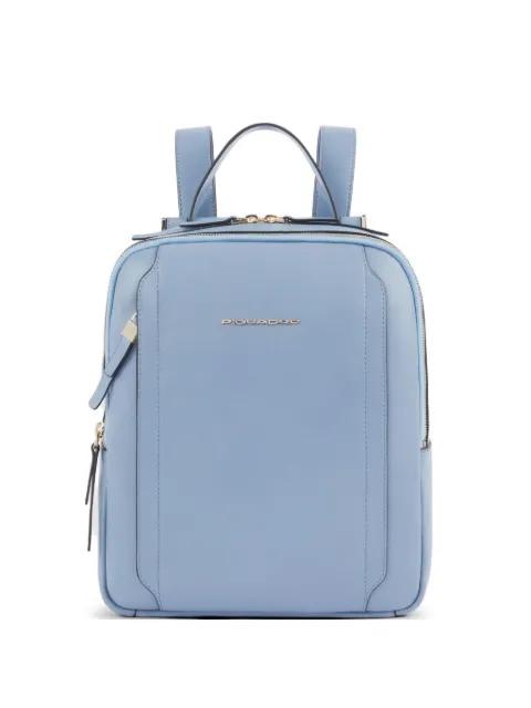 Circle leather backpack by PIQUADRO
