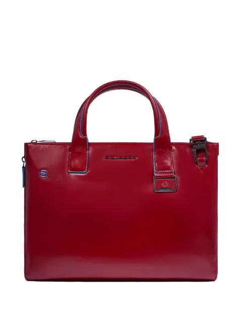 Expandable laptop bag by PIQUADRO