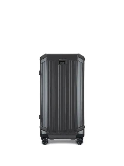 Hardside four-wheel ridged luggage by PIQUADRO