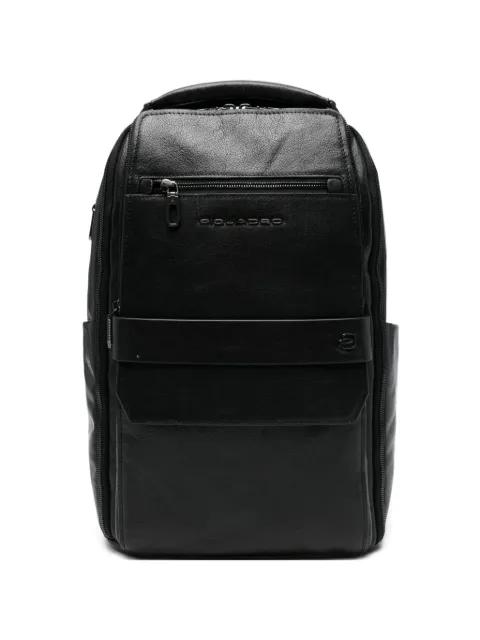Solm leather backpack by PIQUADRO