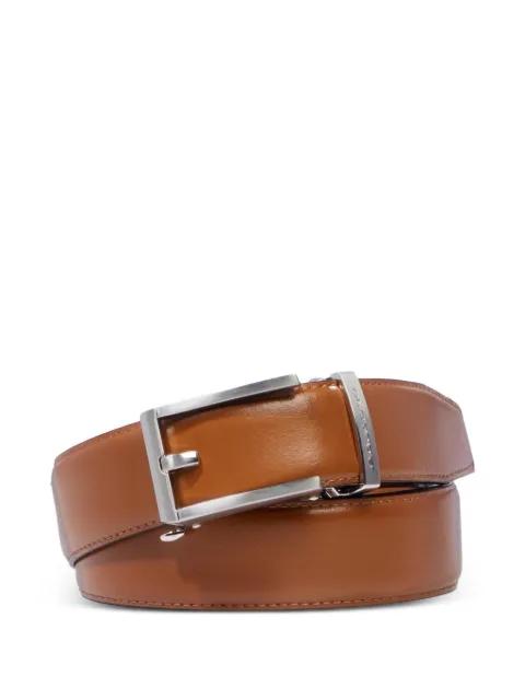 adjustable leather belt by PIQUADRO