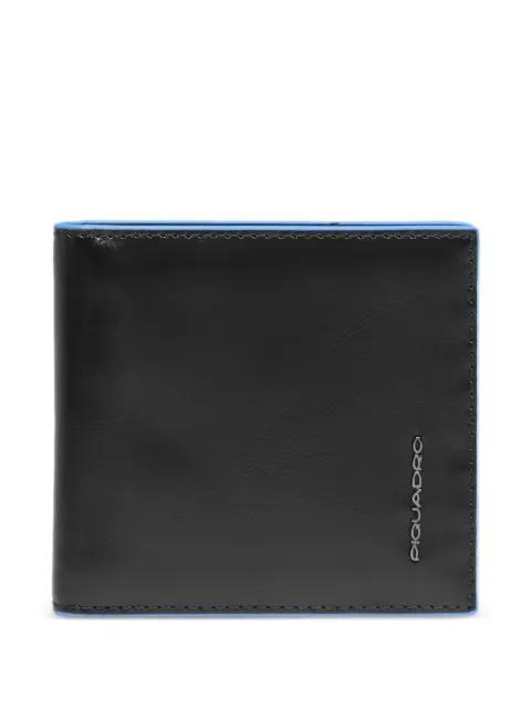 contrast-trim money clip wallet by PIQUADRO