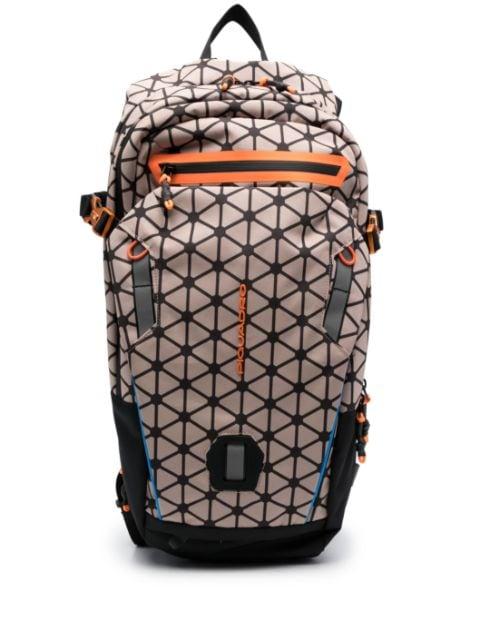 debossed-logo detail backpack by PIQUADRO