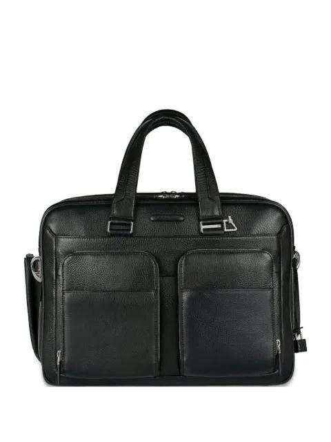 expandable laptop bag by PIQUADRO