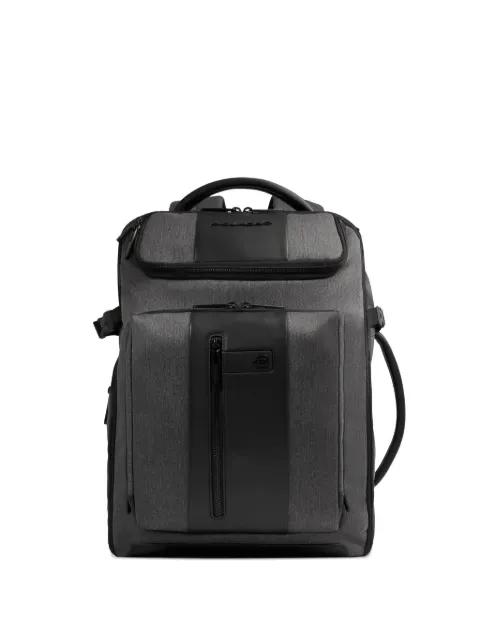 expandable zip backpack by PIQUADRO