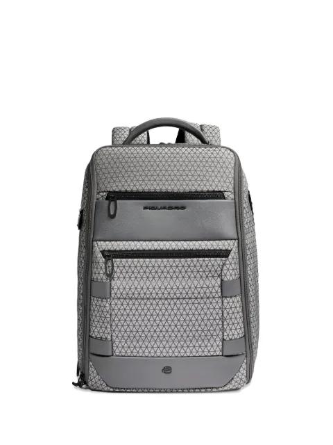 geometric-pattern modular backpack by PIQUADRO