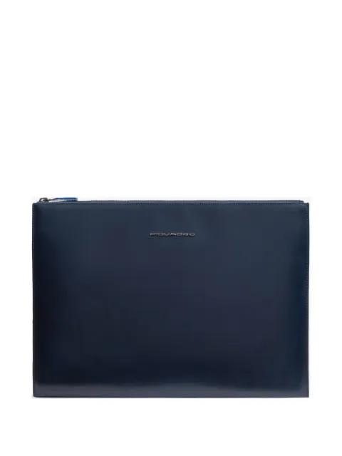iPad®Pro 13" leather clutch bag by PIQUADRO