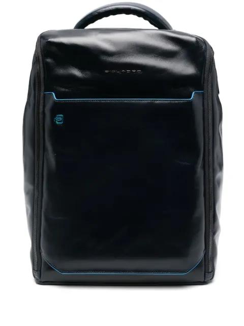 leather backpack by PIQUADRO