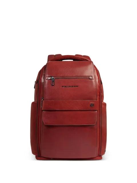 leather backpack by PIQUADRO