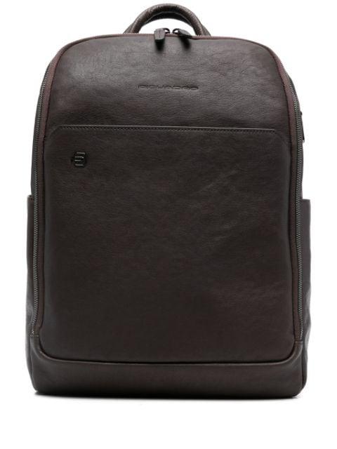 leather backpack by PIQUADRO